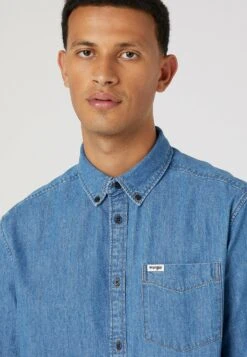 Wrangler Button Down- Camisa - Mid Stone -Wrangler 02b7c271deeb4b20ae42793bac482561