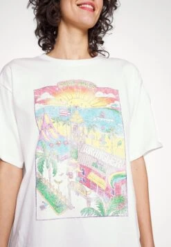 Wrangler Oversized Tee - Camiseta Estampada - Worn In White -Wrangler 040b1d1145c64306a42925423a5d54ed
