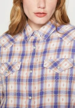 Wrangler Balloon Sleeve Shirt - Camisa - Federal Blue -Wrangler 04557a9cb5574ac89aae46acf574434b