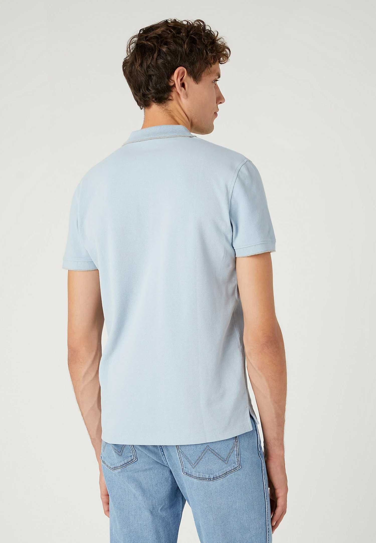 Wrangler Tipped With Logo - Polo - Blue Fog 5 Wrangler Tipped With Logo - Polo - Blue Fog - Imagen 3