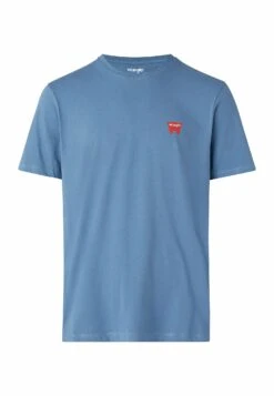 Wrangler Sign Off Tee - Camiseta Básica - Captains Blue -Wrangler 0a9295488d7a422bb2b9df7afc5a140c