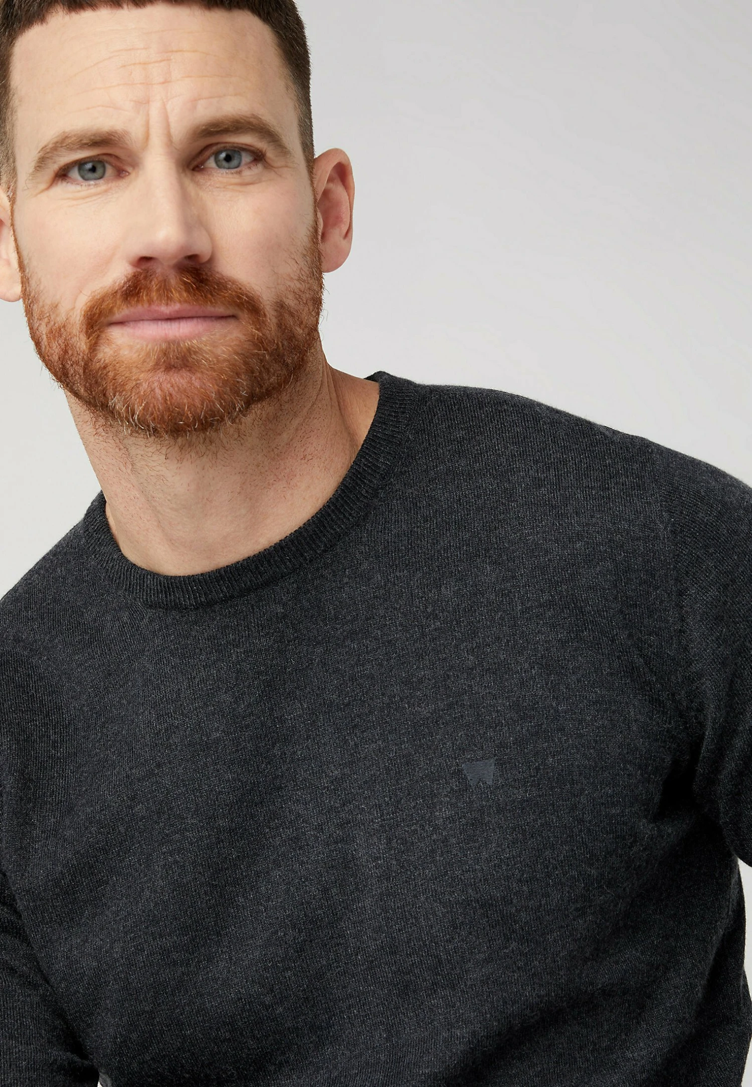 Wrangler Crewneck - Jersey De Punto - Dark Grey Melee 6 Wrangler Crewneck - Jersey De Punto - Dark Grey Melee - Imagen 4