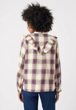 Wrangler Western Frill - Blusa - Nutmeg Brown -Wrangler 19e41ab758454b35bb6a2b05b33ac6ee