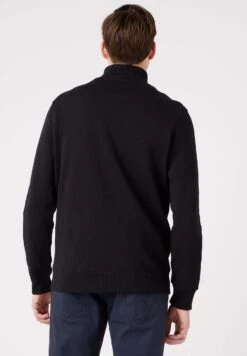 Wrangler Neck Zip - Sudadera Con Cremallera - Schwarz -Wrangler 1a9d8575843d4de39e6f5f83db5dd82b