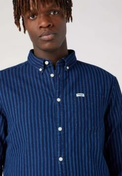 Wrangler Ls 1 Pocket Button Down - Camisa - Blau -Wrangler 1b0af469c4994a819819daf185d07dec