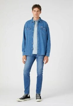 Wrangler Camisa - Blue Fog -Wrangler 1dafa2bf66d946c9abea994c5e8540d5