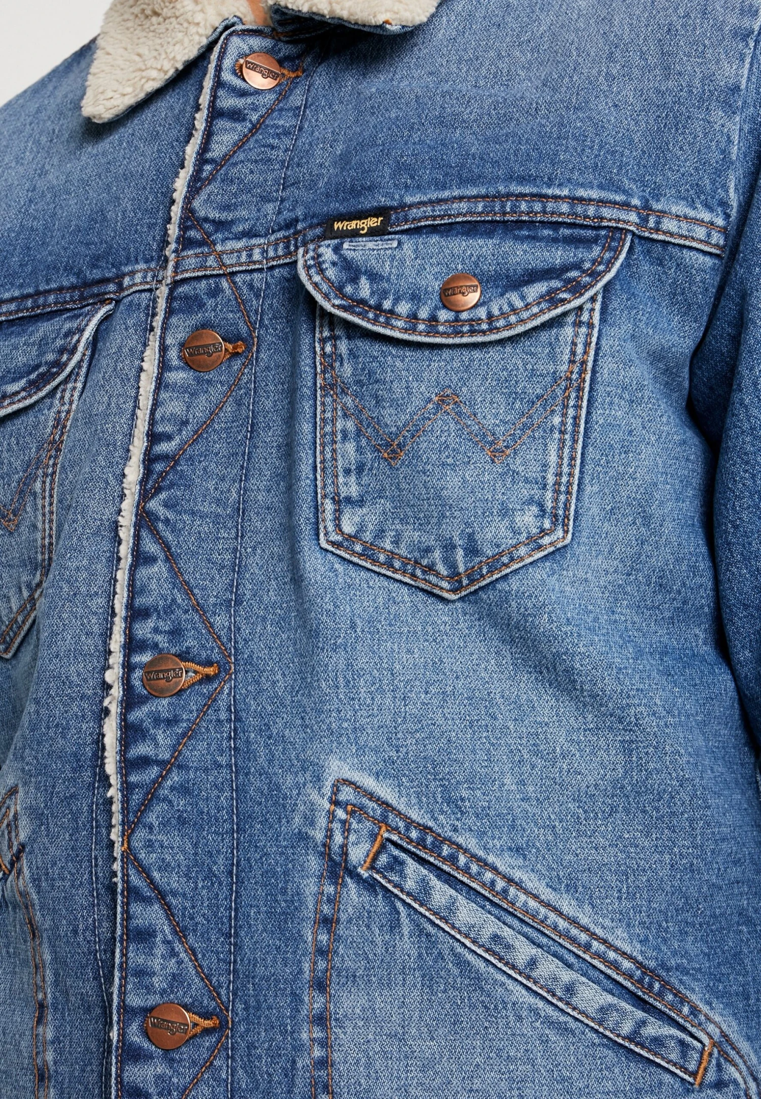 Wrangler Sherpa - Chaqueta Vaquera - Blue Denim 8 Wrangler Sherpa - Chaqueta Vaquera - Blue Denim - Imagen 6