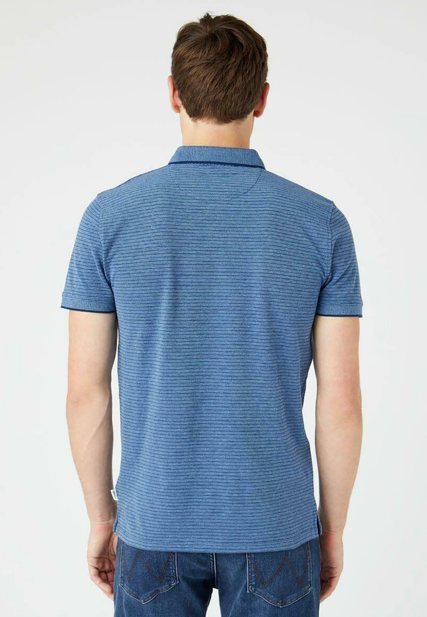 Wrangler Ss Refined - Polo - Medieval Blue 5 Wrangler Ss Refined - Polo - Medieval Blue - Imagen 3
