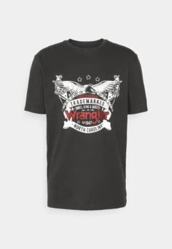 Wrangler Americana Tee - Camiseta Estampada - Faded Black -Wrangler 23fac376054d477e89d887b09f4dc6a7