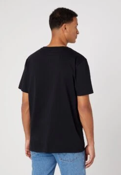Wrangler Logo Tee - Camiseta Básica - Faded Black -Wrangler 2512bbebae024fd690355792a2b70c21
