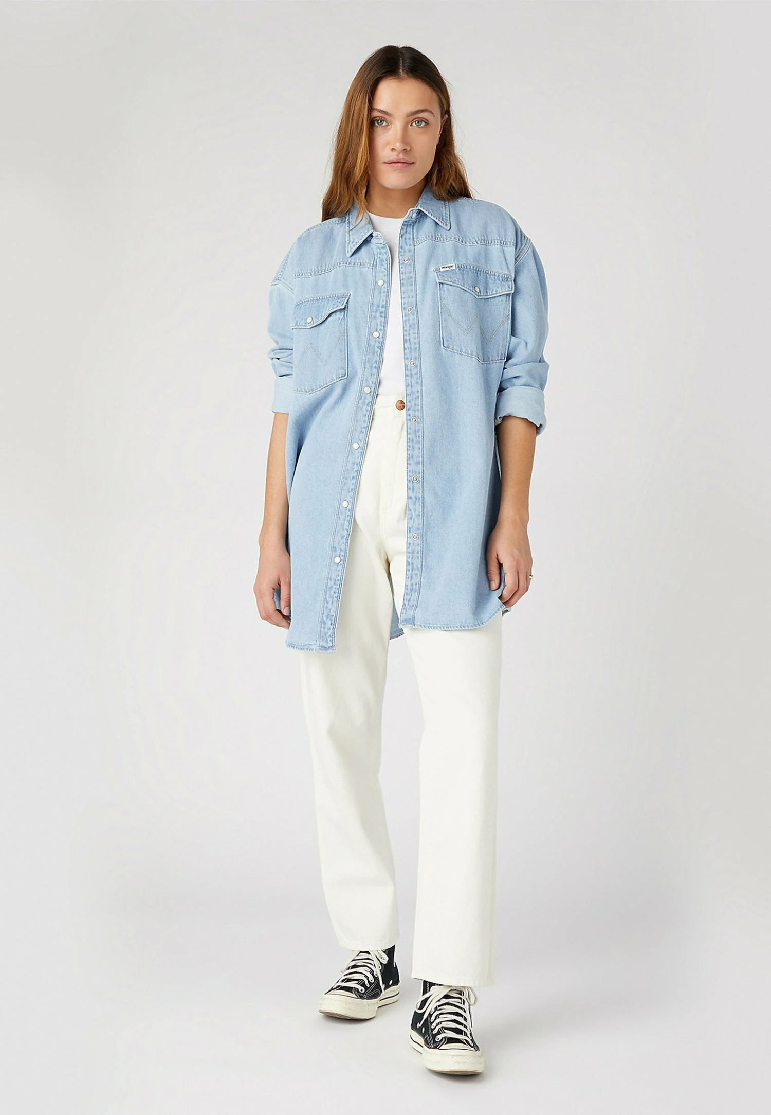 Wrangler Jumbo - Camisa - Light Vintage Indigo 3 Wrangler Jumbo - Camisa - Light Vintage Indigo