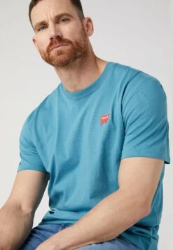 Wrangler Sign Off - Camiseta Básica - Storm Blue -Wrangler 26d4043097df445f8fb70d3708431596