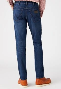 Wrangler Texas- Vaqueros Slim Fit - Dark-Blue Denim -Wrangler 28620b2d7d534a81a8ac09811f3becf4