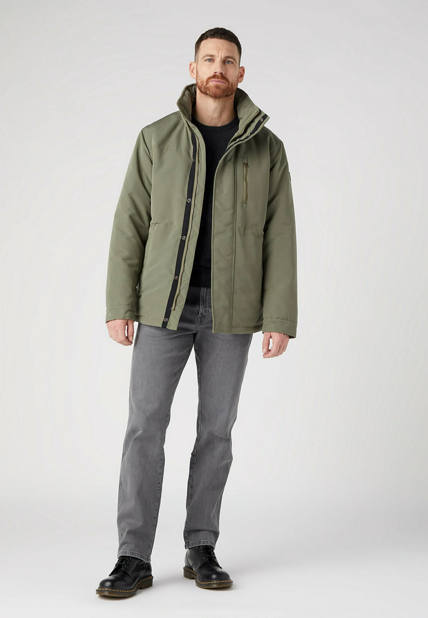 Wrangler Crewneck - Jersey De Punto - Dark Grey Melee 4 Wrangler Crewneck - Jersey De Punto - Dark Grey Melee - Imagen 2