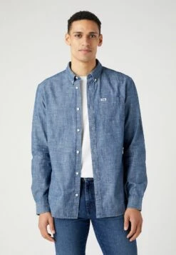 Wrangler Ls 1 Pkt Button Down - Camisa - Dark Indigo