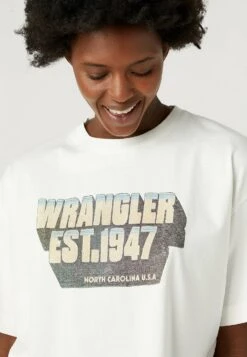 Wrangler Boxy - Camiseta Estampada - Worn White -Wrangler 2f9135e4c90c414486d8fd42bc2b6cf9