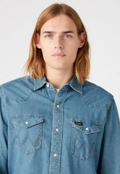 Wrangler Heritage Shirt - Camisa - Tinted Hemp -Wrangler 2f97613b7b36444e8c800a5f51e727c2