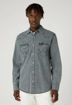 Wrangler Heritage - Camisa - Washed Black