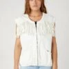 Wrangler Fringed - Chaleco - Vintage White -Wrangler 36a19a64149449408dbcbbc2472213e0