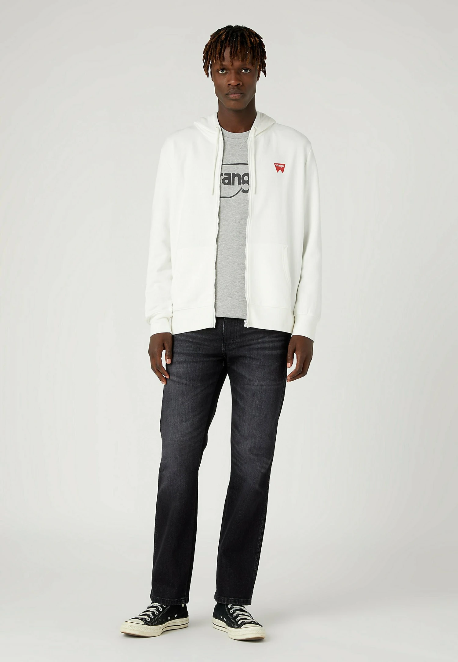 Wrangler Sign Off- Sudadera Con Cremallera - Worn White 4 Wrangler Sign Off- Sudadera Con Cremallera - Worn White - Imagen 2