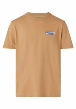 Wrangler Logo Tee - Camiseta Básica - Burro Brown -Wrangler 3d430f52856943bbb1417f5b1d9fbb1e