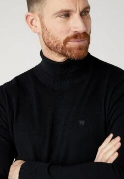 Wrangler Roll Neck- Jersey De Punto - Black -Wrangler 3da78e743b2f42948554bc3722560fe6