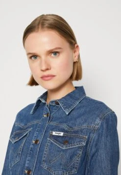 Wrangler Slim Western Dress - Vestido Camisero - Curious Cat -Wrangler 40a606db7733459188ff60efe362e1c5