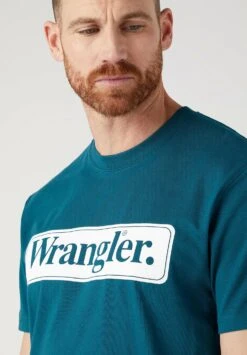 Wrangler Camiseta Estampada - Deep Teal Green -Wrangler 4206e116226a44d69620b118734bf692