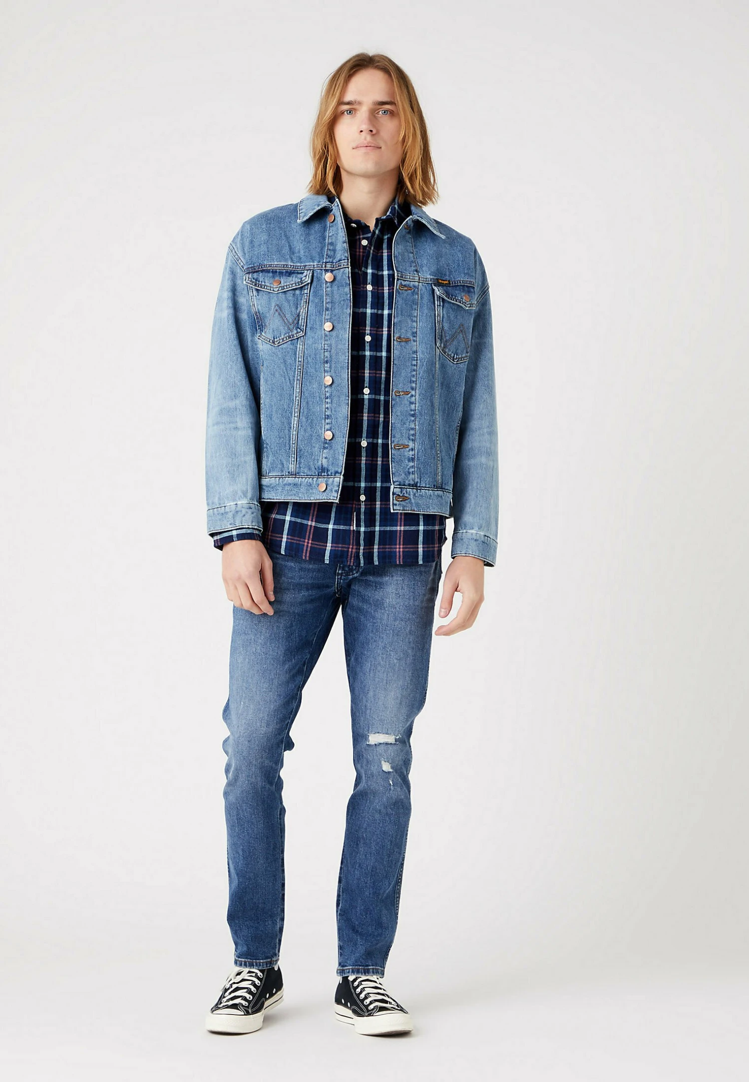 Wrangler Larston - Vaqueros Slim Fit - Dark Indigo 4 Wrangler Larston - Vaqueros Slim Fit - Dark Indigo - Imagen 2