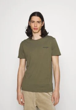 Wrangler Logo Tee 2 Pack - Camiseta Básica - Dusty Olive -Wrangler 43c03b599926451fbe50c721fb52b825