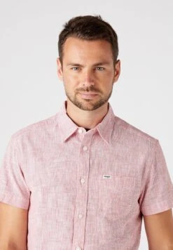 Wrangler Ss 1 Pkt Shirt - Camisa - Flame Red -Wrangler 47596bb18b0649e2b1cb3bcafc481668