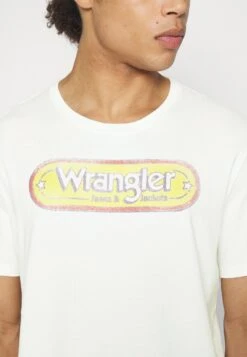 Wrangler Branded Tee - Camiseta Estampada - Worn White -Wrangler 49c02d94f4a8478db265c0d834e767d4