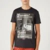 Wrangler Bassmen - Camiseta Estampada - Faded Black