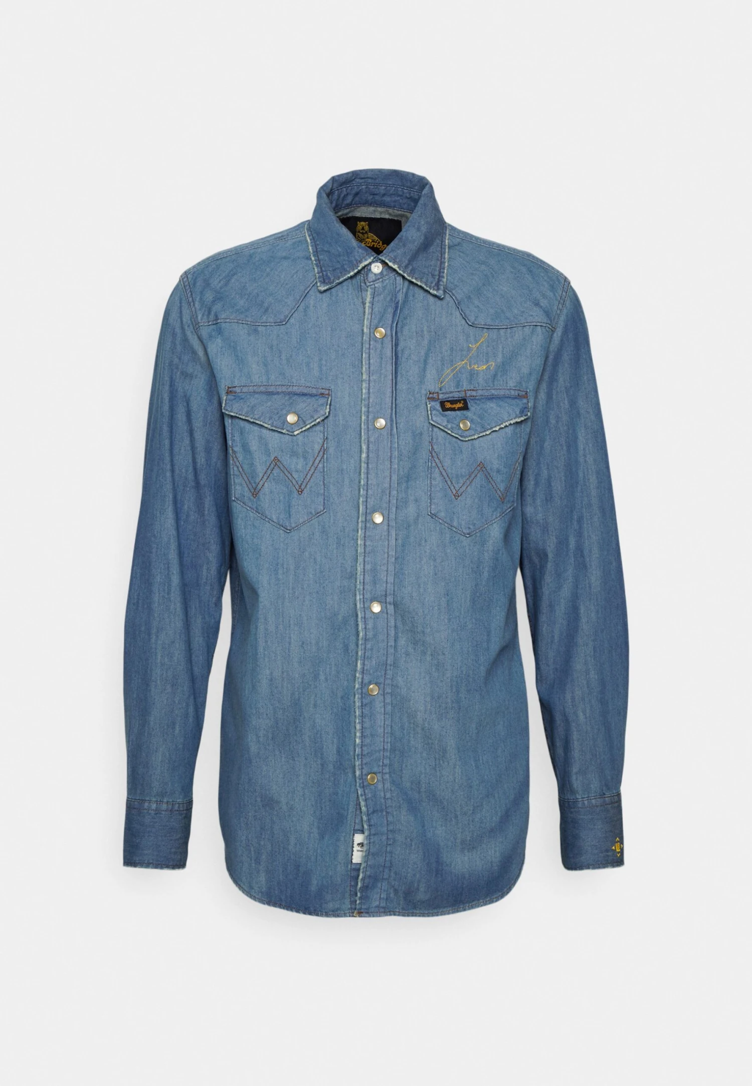 Wrangler Leon - Camisa - Washed Indigo 8 Wrangler Leon - Camisa - Washed Indigo - Imagen 6