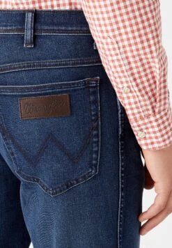 Wrangler Texas- Vaqueros Slim Fit - Dark-Blue Denim -Wrangler 4b4f8eb9a6bc4f6fb5b490b24db09640