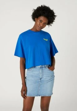 Wrangler Boxy - Camiseta Estampada - Nautical Blue