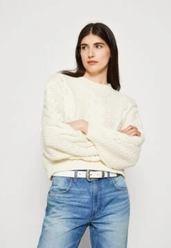 Wrangler Crew Neck Cable​ - Jersey De Punto - Worn White -Wrangler 4c3e1fb43d0f48f5a08024bb27ed53ff