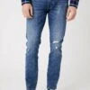 Wrangler Larston - Vaqueros Slim Fit - Dark Indigo