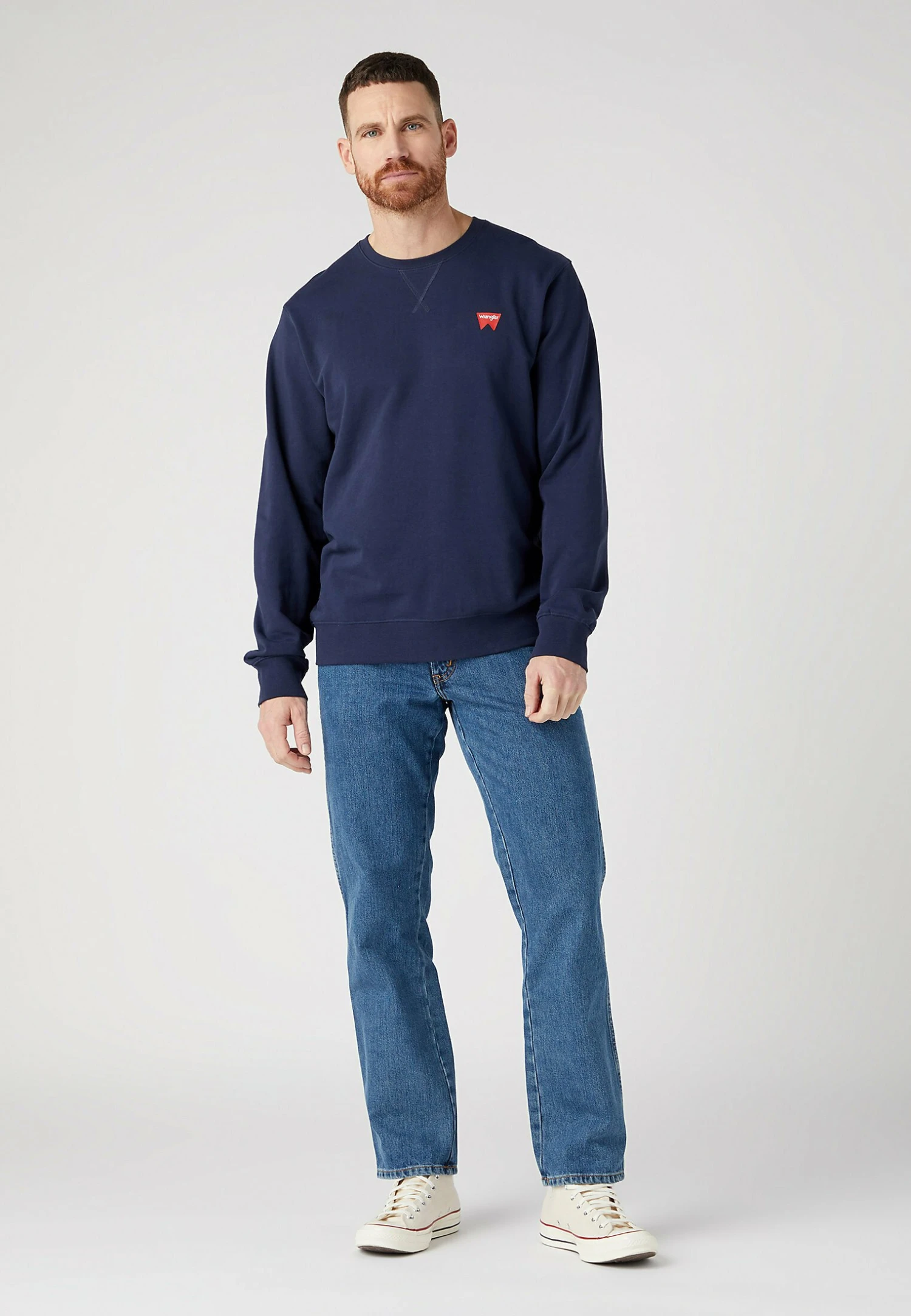 Wrangler Sign Off Crew - Sudadera - Real Navy 4 Wrangler Sign Off Crew - Sudadera - Real Navy - Imagen 2