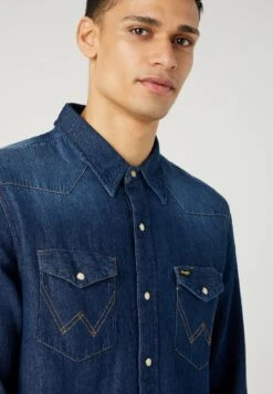 Wrangler 27Mw - Camisa - Blau -Wrangler 4e831cf46fe148e4887ce103ab91dec7