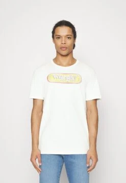 Wrangler Branded Tee - Camiseta Estampada - Worn White
