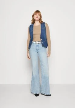 Wrangler Slim Vest - Chaleco - Dark Wash -Wrangler 502c1825443b4f45931fbca384bcd0bc