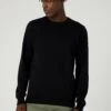 Wrangler Crewneck - Jersey De Punto - Black -Wrangler 51c0bd32486e45b7ba49bb481a26c1ff