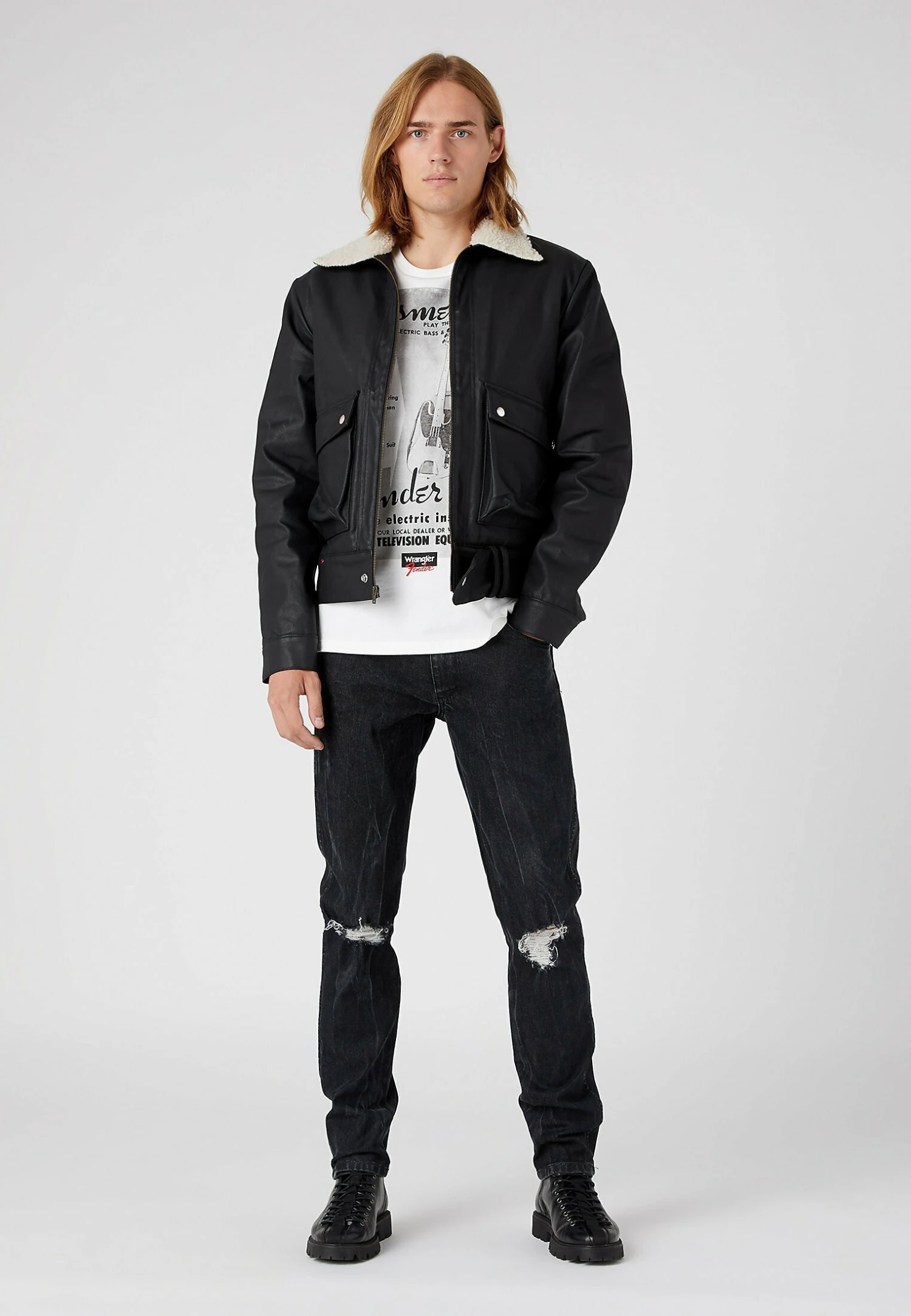 Wrangler Bassmen - Camiseta Estampada - Worn In White 4 Wrangler Bassmen - Camiseta Estampada - Worn In White - Imagen 2