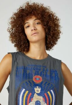 Wrangler Sleeveless- Top - Magnet -Wrangler 56f074fd009446469793fdcb391a3f27