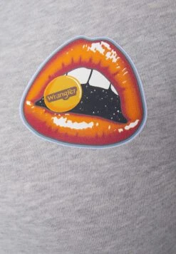 Wrangler Shrunken Band Tee - Camiseta Estampada - Light Grey -Wrangler 579a9c82a25d447db6fccfbfc9521dc9