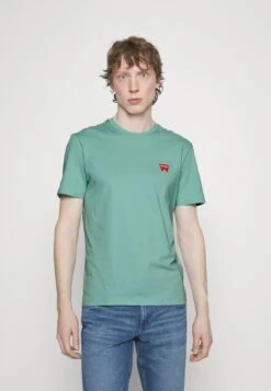 Wrangler Sign Off Tee - Camiseta Básica - Canal Blue