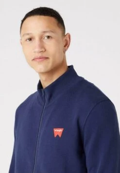 Wrangler Funnel Neck Zip - Sudadera Con Cremallera - Navy -Wrangler 599afa4a8ada44dabc1ebe455f6327b1
