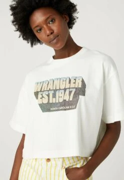 Wrangler Boxy - Camiseta Estampada - Worn White -Wrangler 5c5c233f063f4f0cb72e668ac239e385