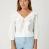 Wrangler Western Frill- Blusa - Worn White